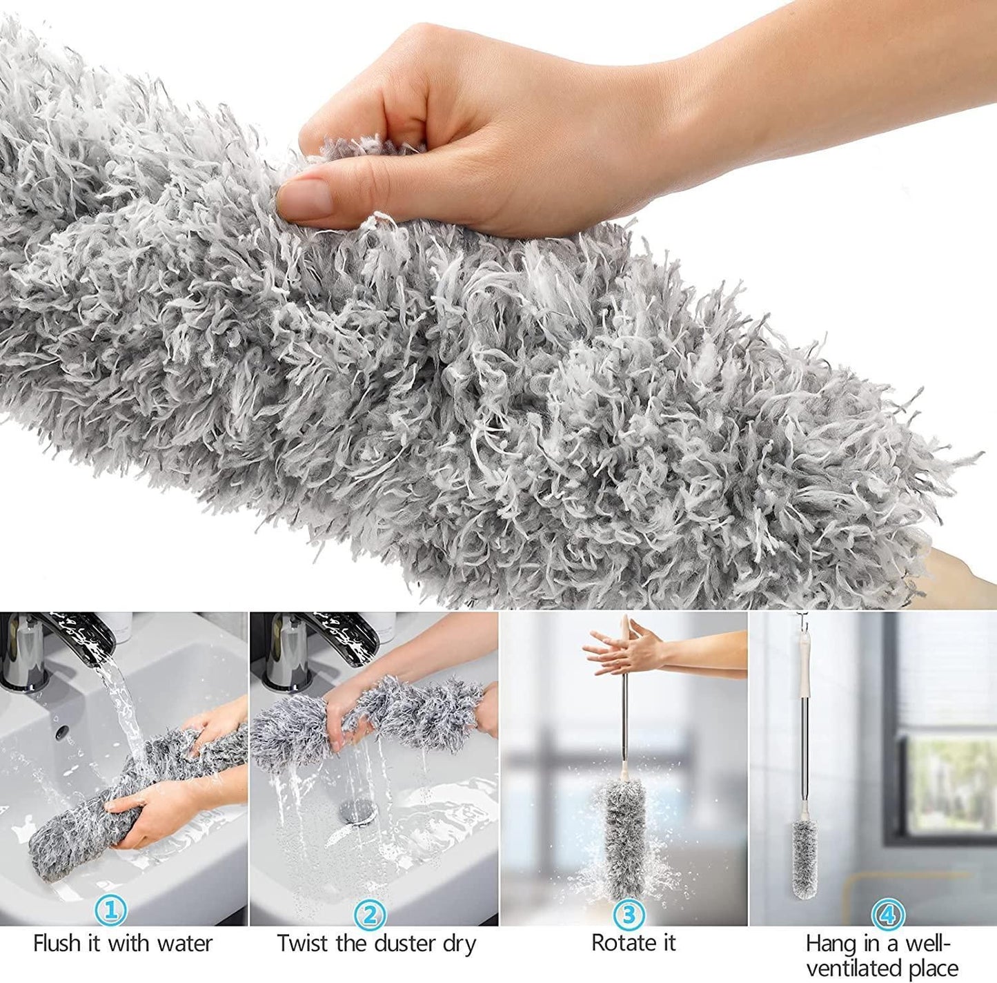Multi-Purpose Extendable Ceiling Fan Duster - Yuppme