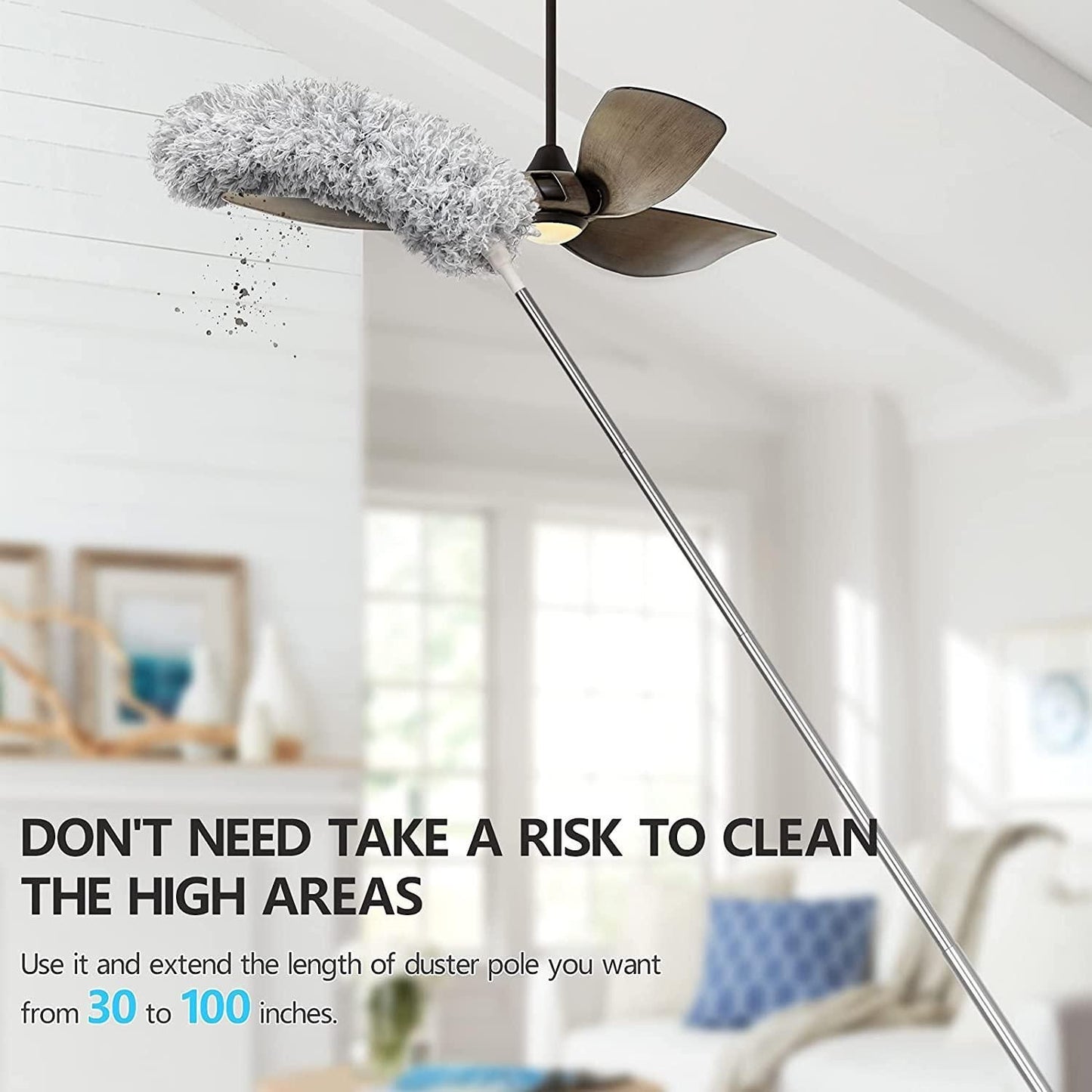 Multi-Purpose Extendable Ceiling Fan Duster - Yuppme