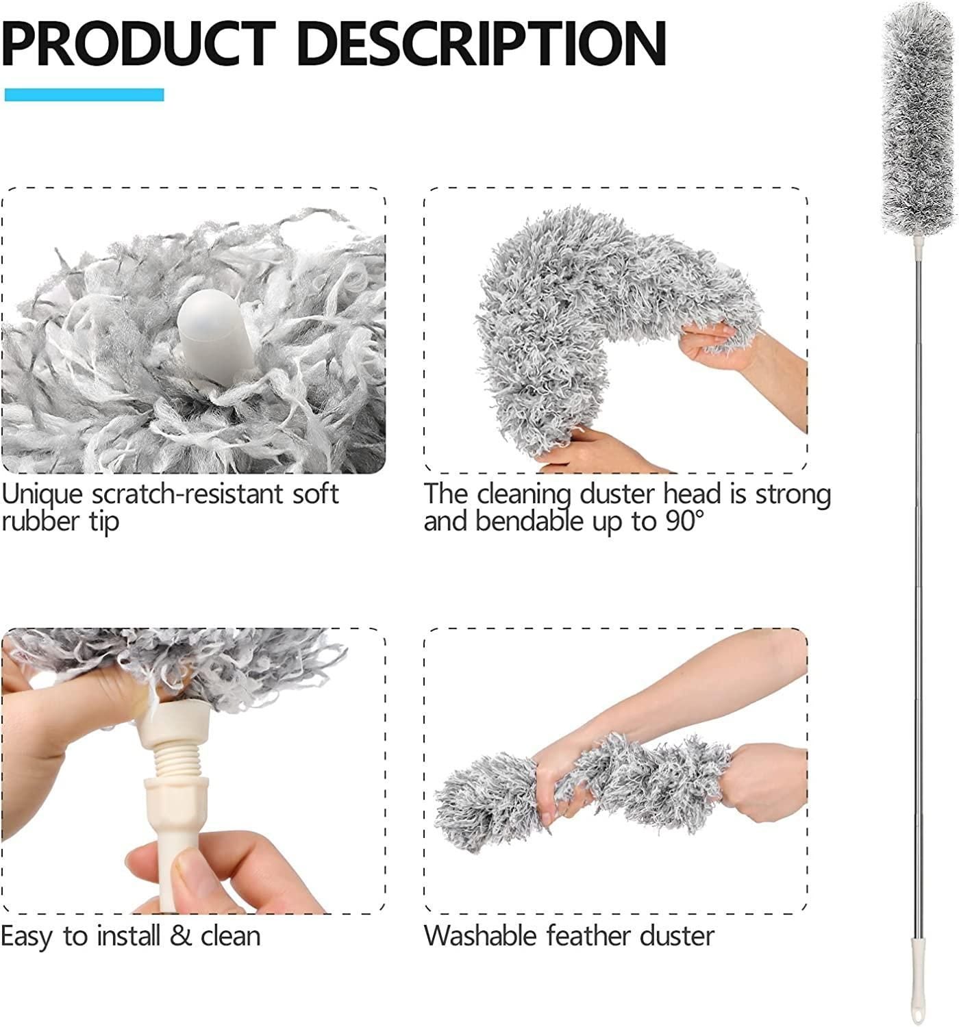 Multi-Purpose Extendable Ceiling Fan Duster - Yuppme