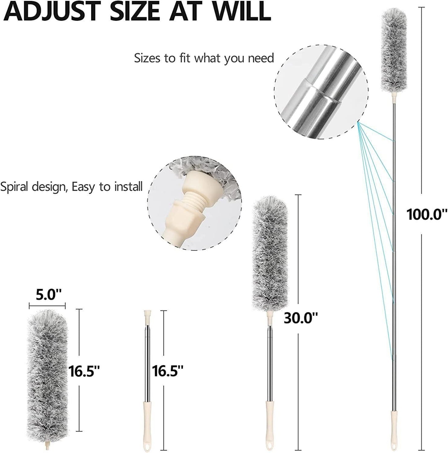 Multi-Purpose Extendable Ceiling Fan Duster - Yuppme