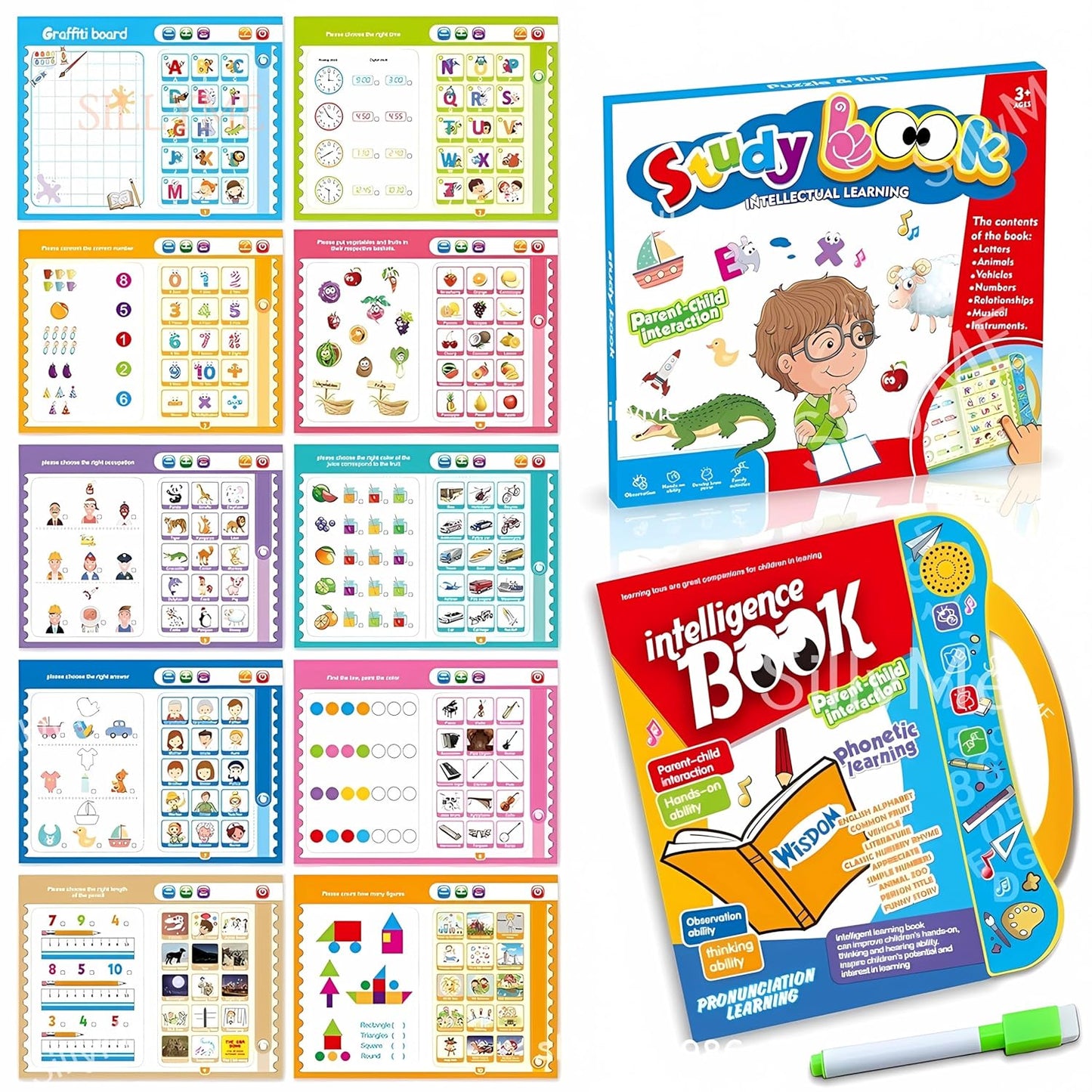 Intelligenve Audio Book For Kids, Tap And Play, Audio Learning, Touch And Learn Many Things Easily (NEW EDITION)